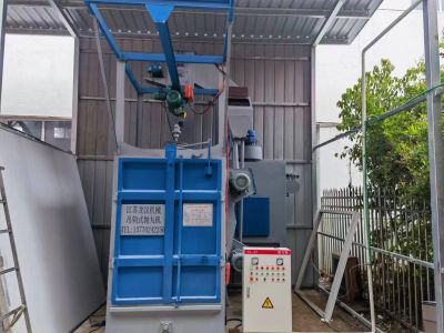 淮安金湖仪表LHQ37吊钩式抛丸机现场安装